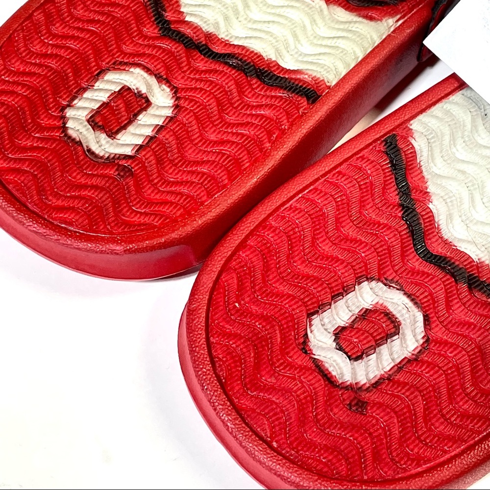 Foco OSU Ohio State Men’s Buckeyes Flip-Flop Slip-On Slippers Sz L 11-12 New - Picture 12 of 13